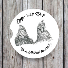 Load image into Gallery viewer, Chicken Car Coaster, Snarky Comments