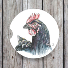 Load image into Gallery viewer, Chicken Car Coaster, Snarky Comments