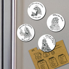 Load image into Gallery viewer, Farmhouse Chicken Head Metal Snarky Magnets – Fun, Durable & Charming