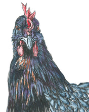 Load image into Gallery viewer, Canvas Chicken Head Artwork – Farmhouse Charm