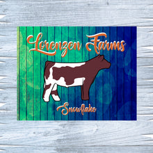 Load image into Gallery viewer, Farm Signs, Show Livestock Awards, Show Animal Gifts, Cattle Display