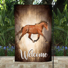 Load image into Gallery viewer, Bring the beauty of the southern countryside to your yard with this hand-painted watercolor-style garden flag from Lorenzen Farm in Oklahoma. Double-sided design ensures it can be admired from any angle. Ideal size for any garden space!