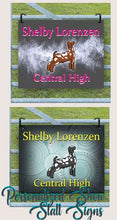 Load image into Gallery viewer, Pinterest Show Stall Set UP, Show Goat Sign, Show Boer Signs, LIvestock Show Stall Signs, Goat Display