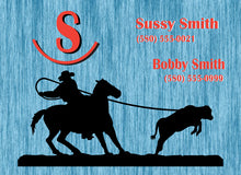 Load image into Gallery viewer, Show Pen with a Personalized Metal Sign for Your Horse