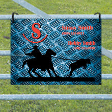 Load image into Gallery viewer, Show Pen with a Personalized Metal Sign for Your Horse