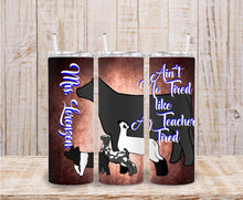 Load image into Gallery viewer, Custom art tumblers handmade on Lorenzen Farms in Oklahoma with unique watercolor designs embedded in metal. High quality and easy to clean. Perfect for livestock shows, school farm, or your barn. Great gifts for friends, family, and colleagues! Perfect for prizes or auctions!
