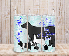 Load image into Gallery viewer, Insulated metal cup with lid and straw. Customize it with your name or your favorite animal&#39;s name.
