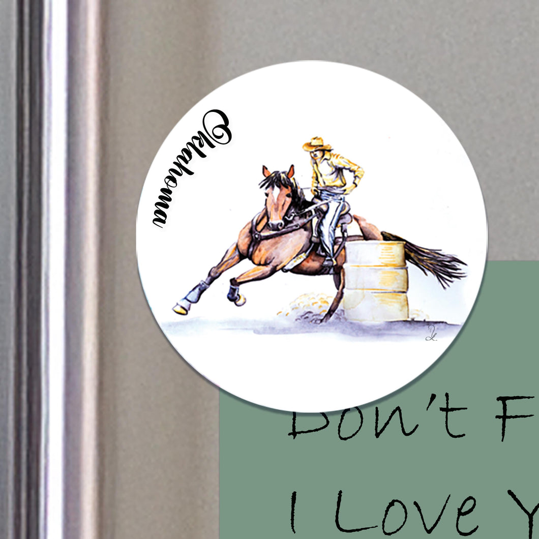 Rodeo Metal Fridge Magnet