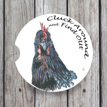 Load image into Gallery viewer, Chicken Car Coaster, Snarky Comments
