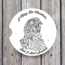 Load image into Gallery viewer, Chicken Car Coaster, Snarky Comments
