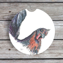 Load image into Gallery viewer, Chicken Car Coaster, Snarky Comments
