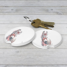 Load image into Gallery viewer, Custom Donkey Car Coaster with Personalized Message – Funny &amp; Cute Car Gift
