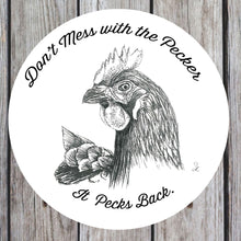 Load image into Gallery viewer, Farmhouse Chicken Head Metal Snarky Magnets – Fun, Durable &amp; Charming
