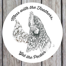 Load image into Gallery viewer, Farmhouse Chicken Head Metal Snarky Magnets – Fun, Durable &amp; Charming
