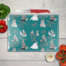 Load image into Gallery viewer, Farmhouse Cutting Board – Chicken Head Pattern with Snarky Sayings
