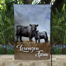 Load image into Gallery viewer, Add a touch of southern charm to your yard with this handcrafted watercolor-style garden flag from Lorenzen Farm in Oklahoma. Measures 12x18 inches and fits most flagpoles. Perfect for refreshing your garden decor!
