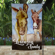 Load image into Gallery viewer, Bring the beauty of the southern countryside to your yard with this hand-painted watercolor-style garden flag from Lorenzen Farm in Oklahoma. Double-sided design ensures it can be admired from any angle. Ideal size for any garden space!
