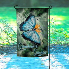 Load image into Gallery viewer, Add a touch of southern charm to your yard with this handcrafted watercolor-style garden flag from Lorenzen Farm in Oklahoma. Measures 12x18 inches and fits most flagpoles. Perfect for refreshing your garden decor!
