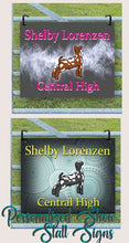 Load image into Gallery viewer, Pinterest Show Stall Set UP, Show Goat Sign, Show Boer Signs, LIvestock Show Stall Signs, Goat Display
