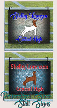 Load image into Gallery viewer, Pinterest Show Stall Set UP, Show Goat Sign, Show Boer Signs, LIvestock Show Stall Signs, Goat Display
