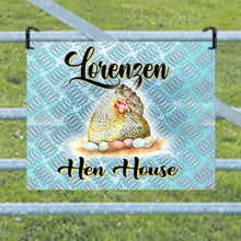 Load image into Gallery viewer, Personalized Chicken Coop  Metal Sign
