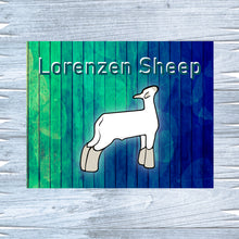 Load image into Gallery viewer, Show Lamb Sign Custom Metal Stall Name Sign Personalized Sign Show Lamb Accessories Stall Name Plate Agriculture Signs Name Banner
