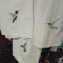 Load image into Gallery viewer, Humming Bird Tea Towel | 100% Cotton Farmhouse Kitchen Decor
